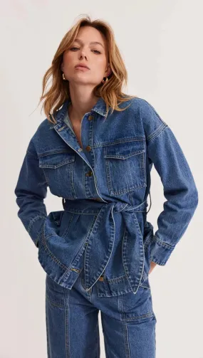 The Alita Denim Shacket