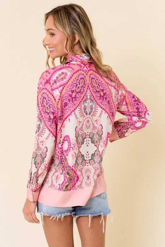 The Perfect Paisley Print Blouse