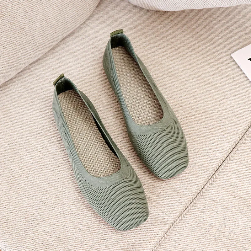 Tiosebon Silp-On Flat Bean Shoes