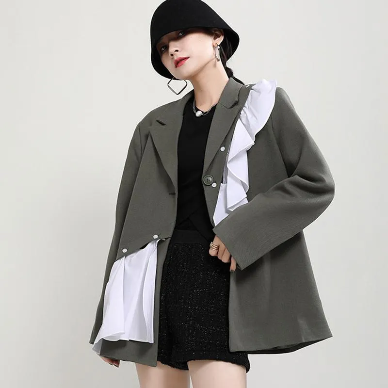 Tomoni Long Sleeve Irregular Blazer