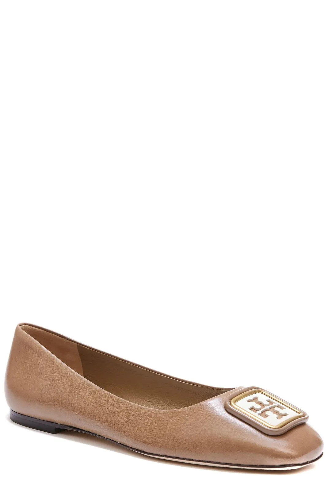 Tory Burch Logo Plaque Ballerina Shoes