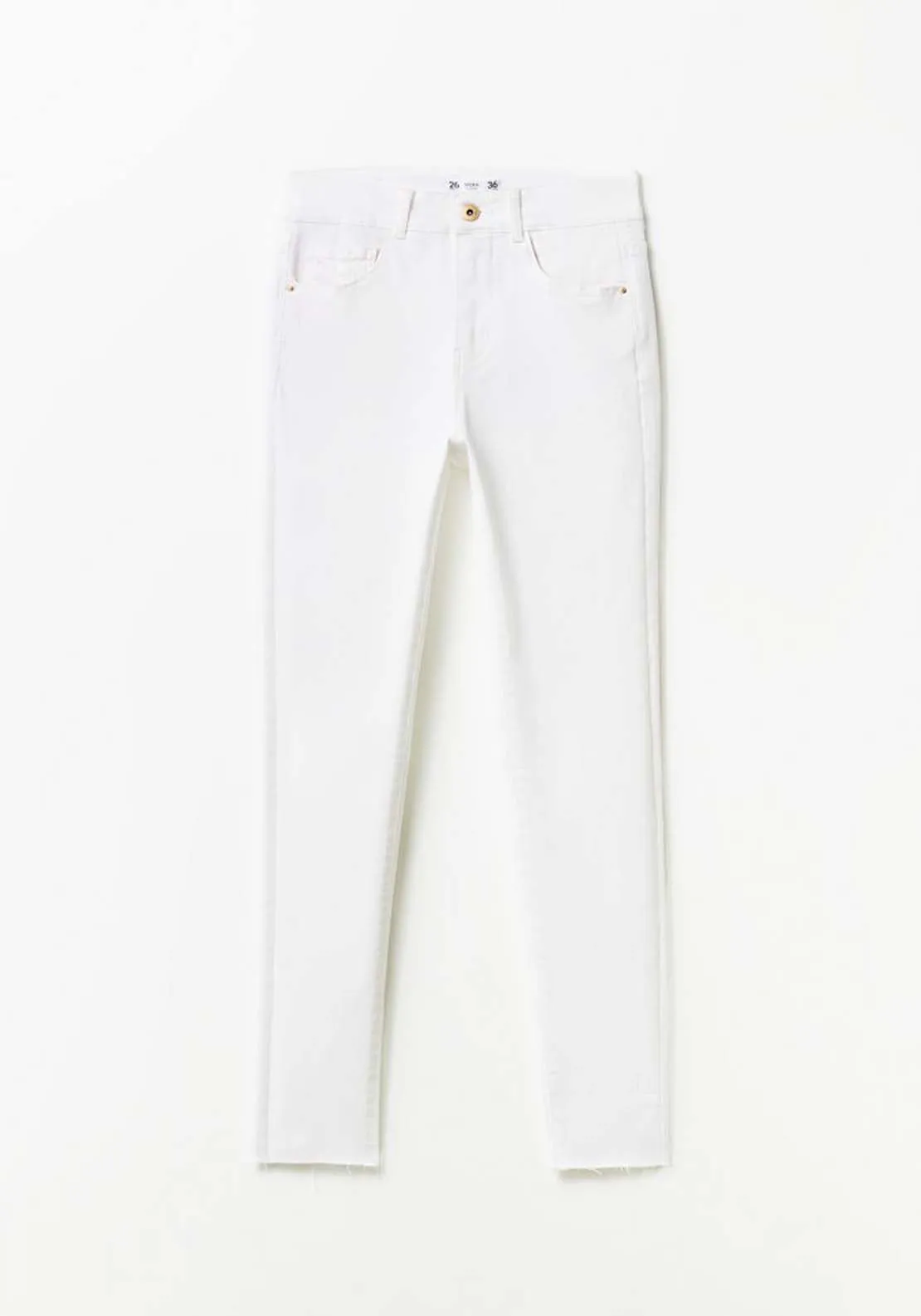 Ultra Slim High Rise Jeans - White