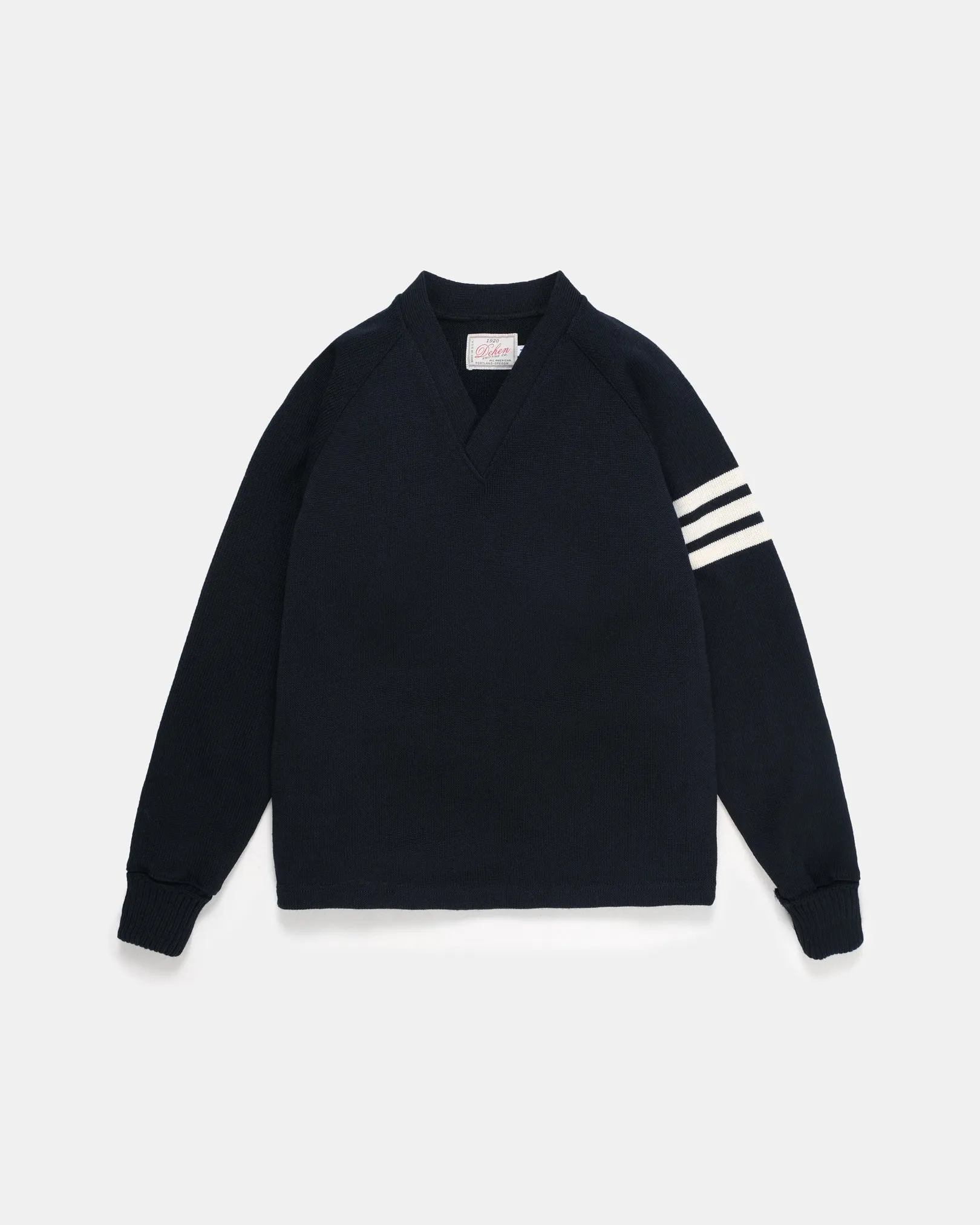 V-Neck Sweater - Black / Off White