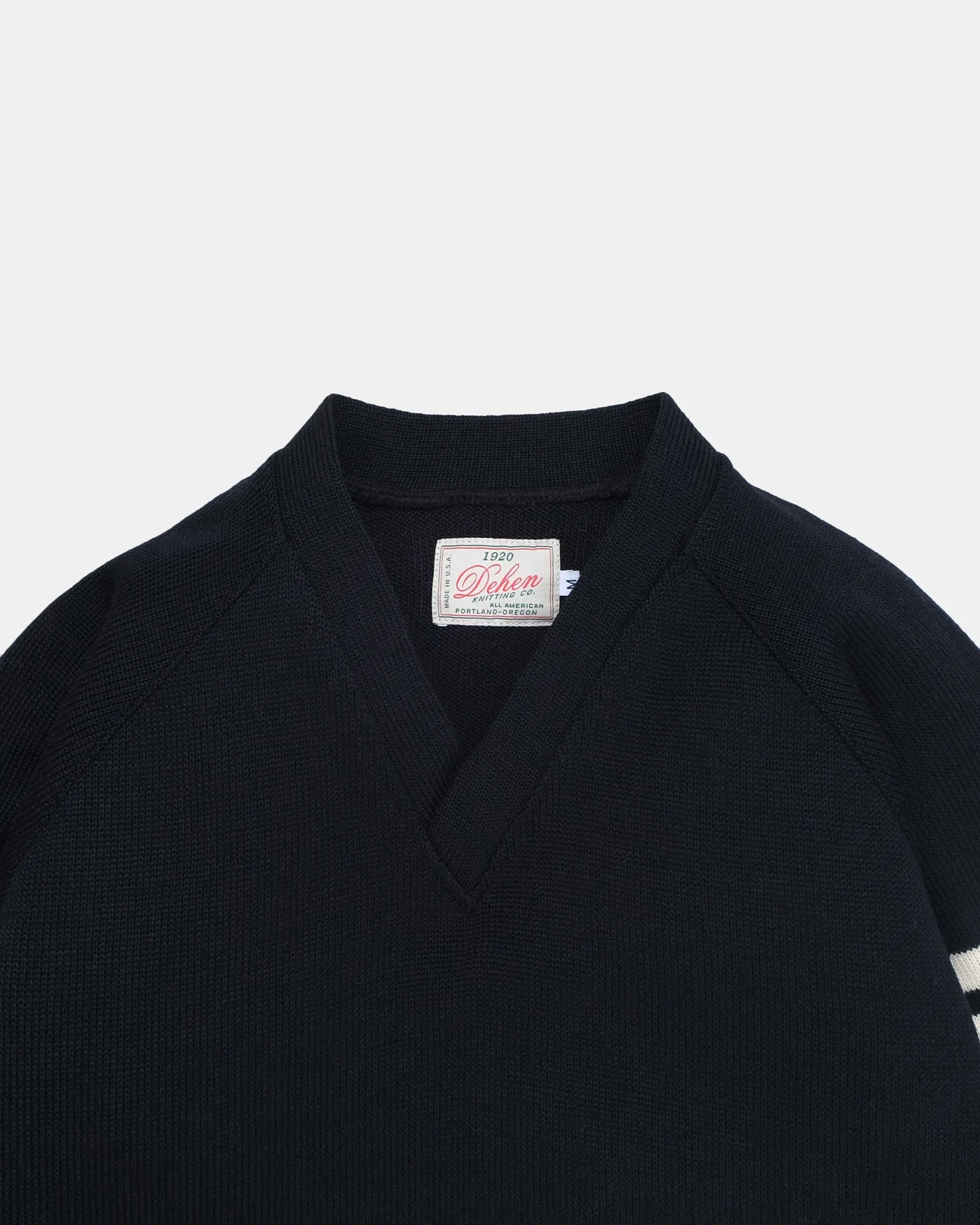 V-Neck Sweater - Black / Off White