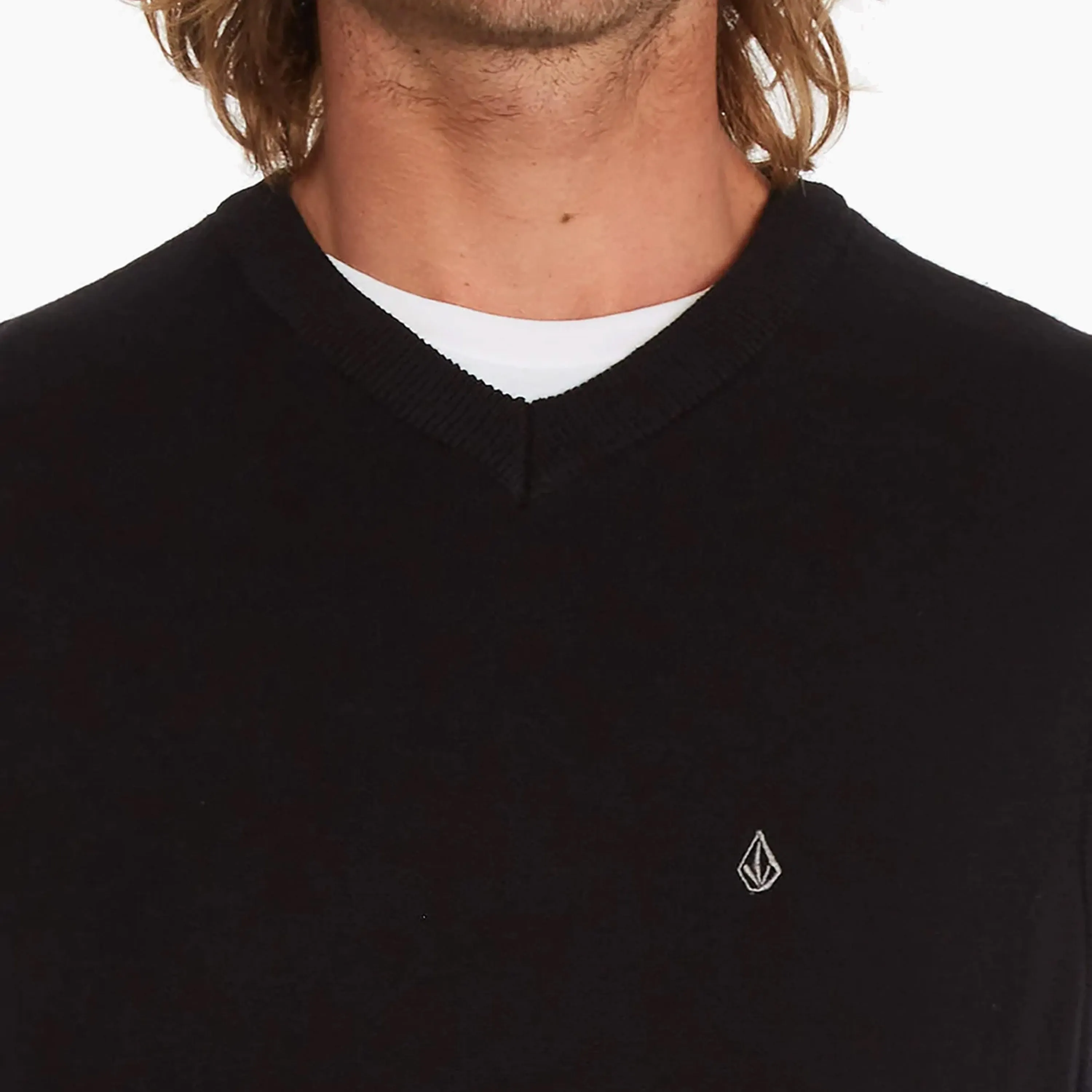 VOLCOM NEBULORDS SWEATER BLK & GREY LOGO - A0732203