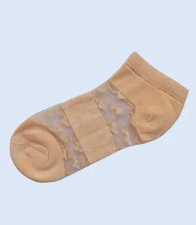 WA1344-PEACH-Women Ankle Sock