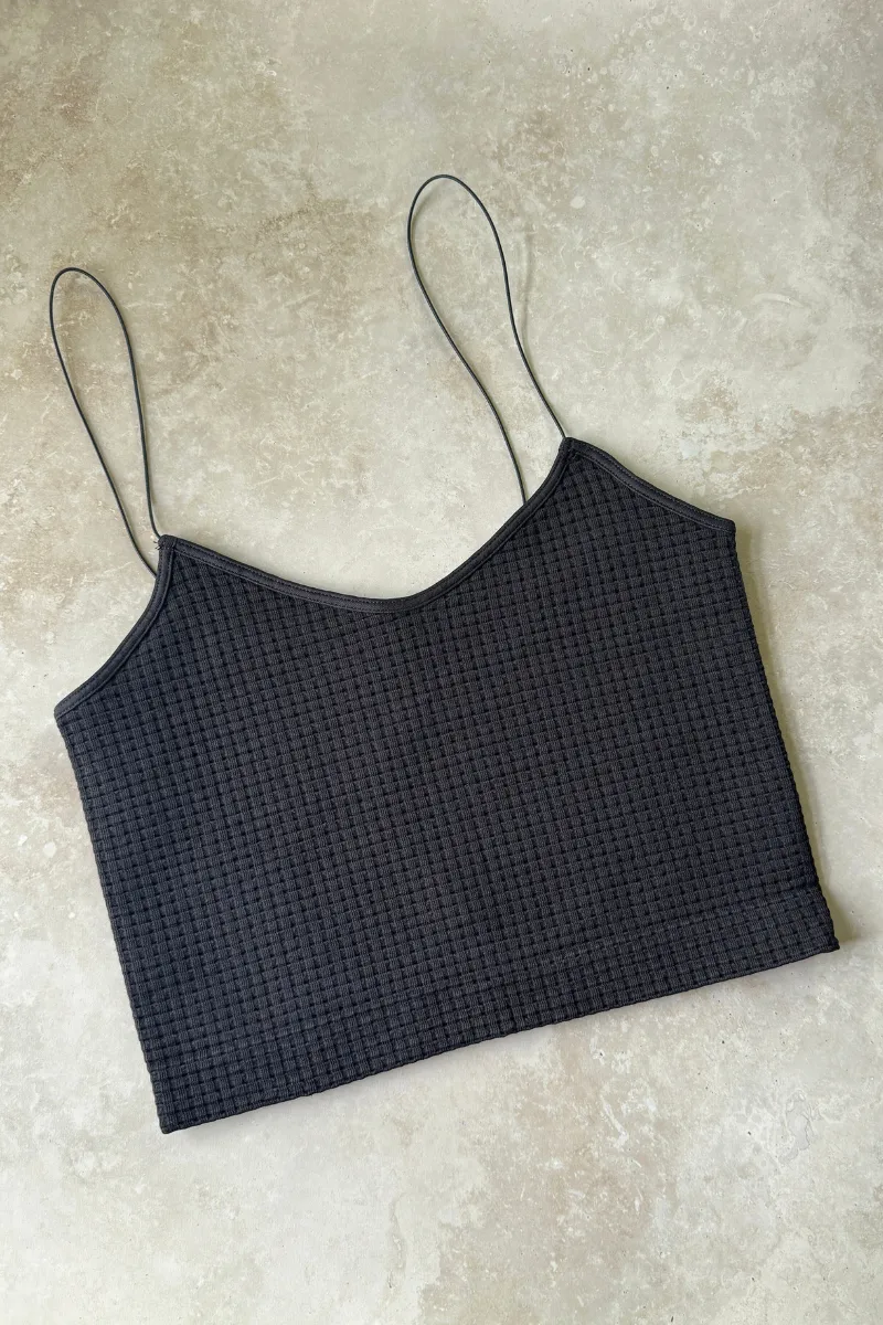 Waffle Crop Cami