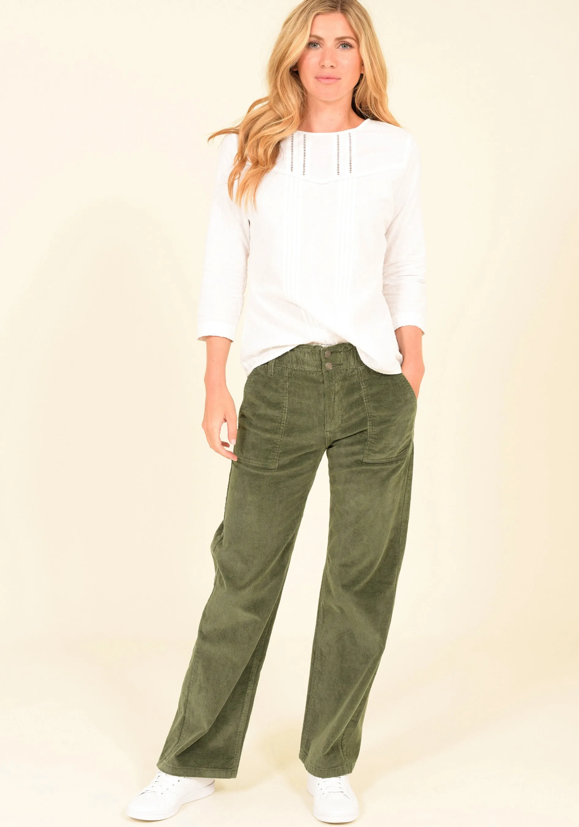 Wide Leg Cordoroy Trouser