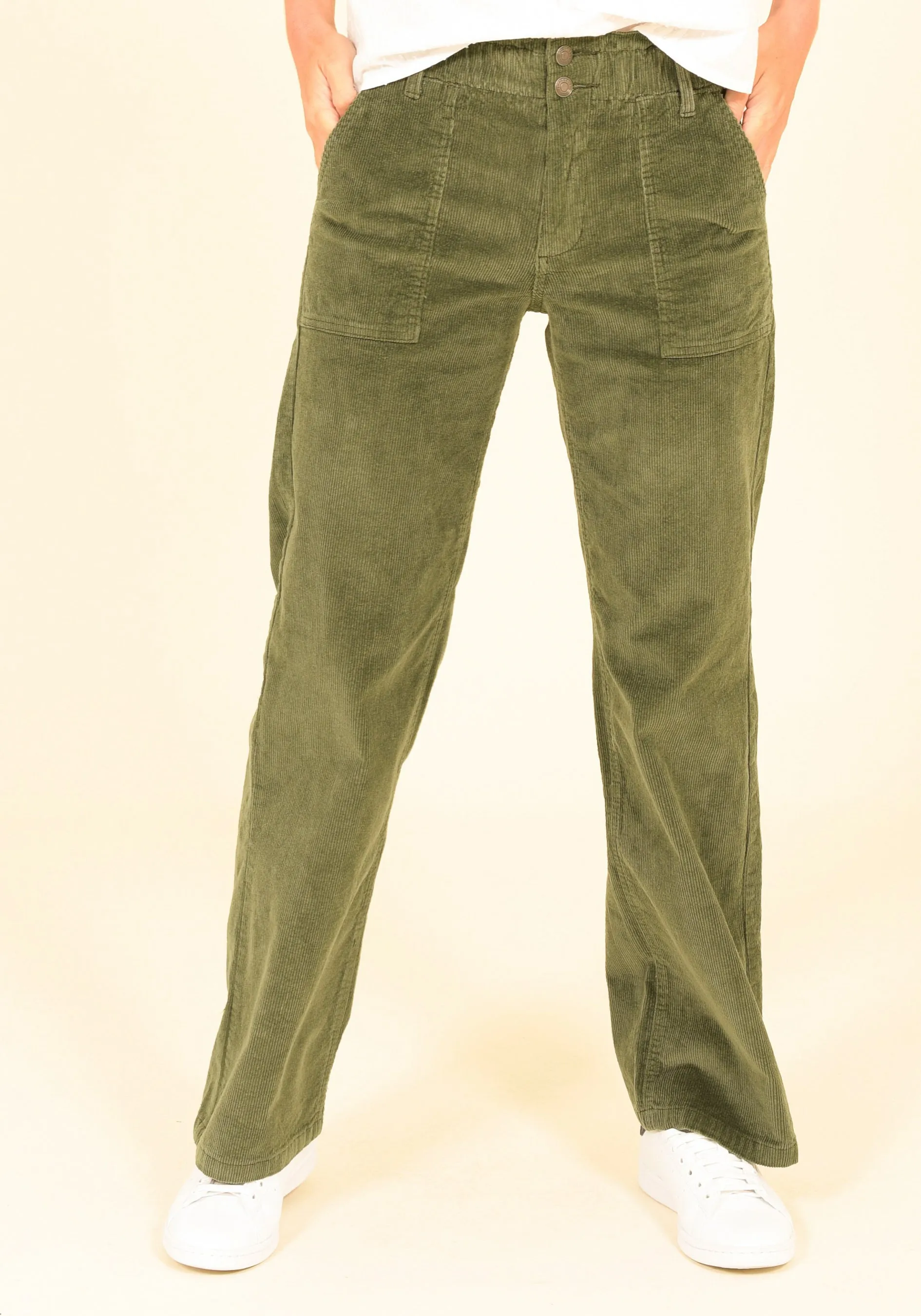 Wide Leg Cordoroy Trouser