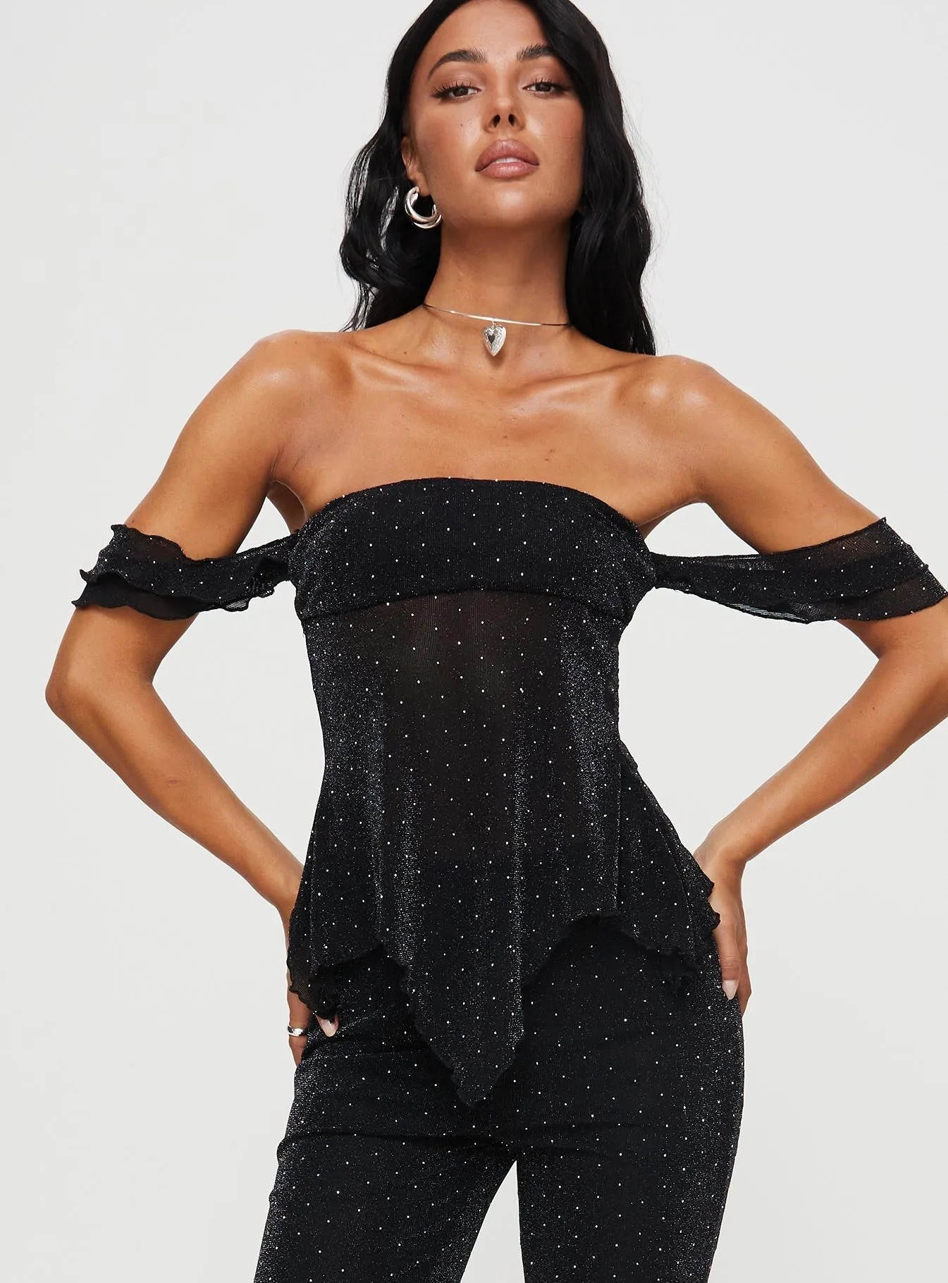 Wilka Off The Shoulder Top Black