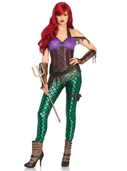 Women's 3 pc. Rebel Mermaid Costume