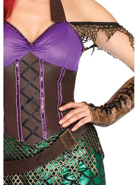 Women's 3 pc. Rebel Mermaid Costume