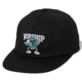 Worship Get Off Five Panel Twill Hat Black