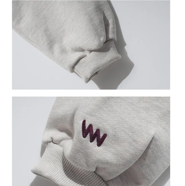 WV PROJECT  |Unisex Studded Long Sleeves Plain Cotton Medium Oversized